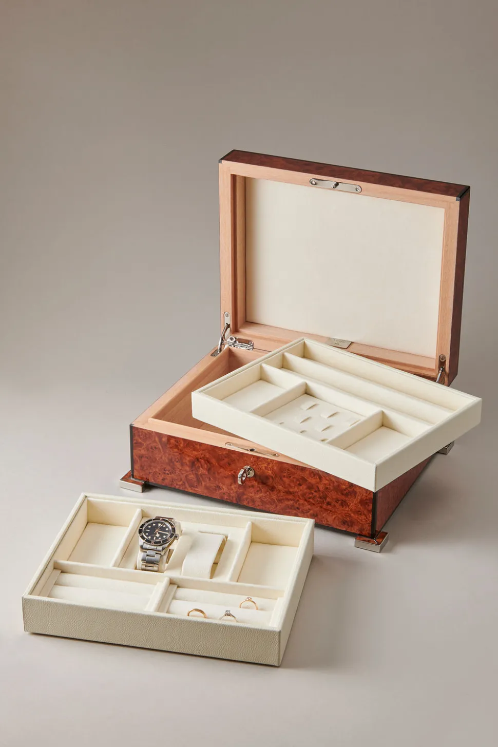 Amboyna burl Jewelry box