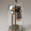 Antique brass Shaving set with glass dome