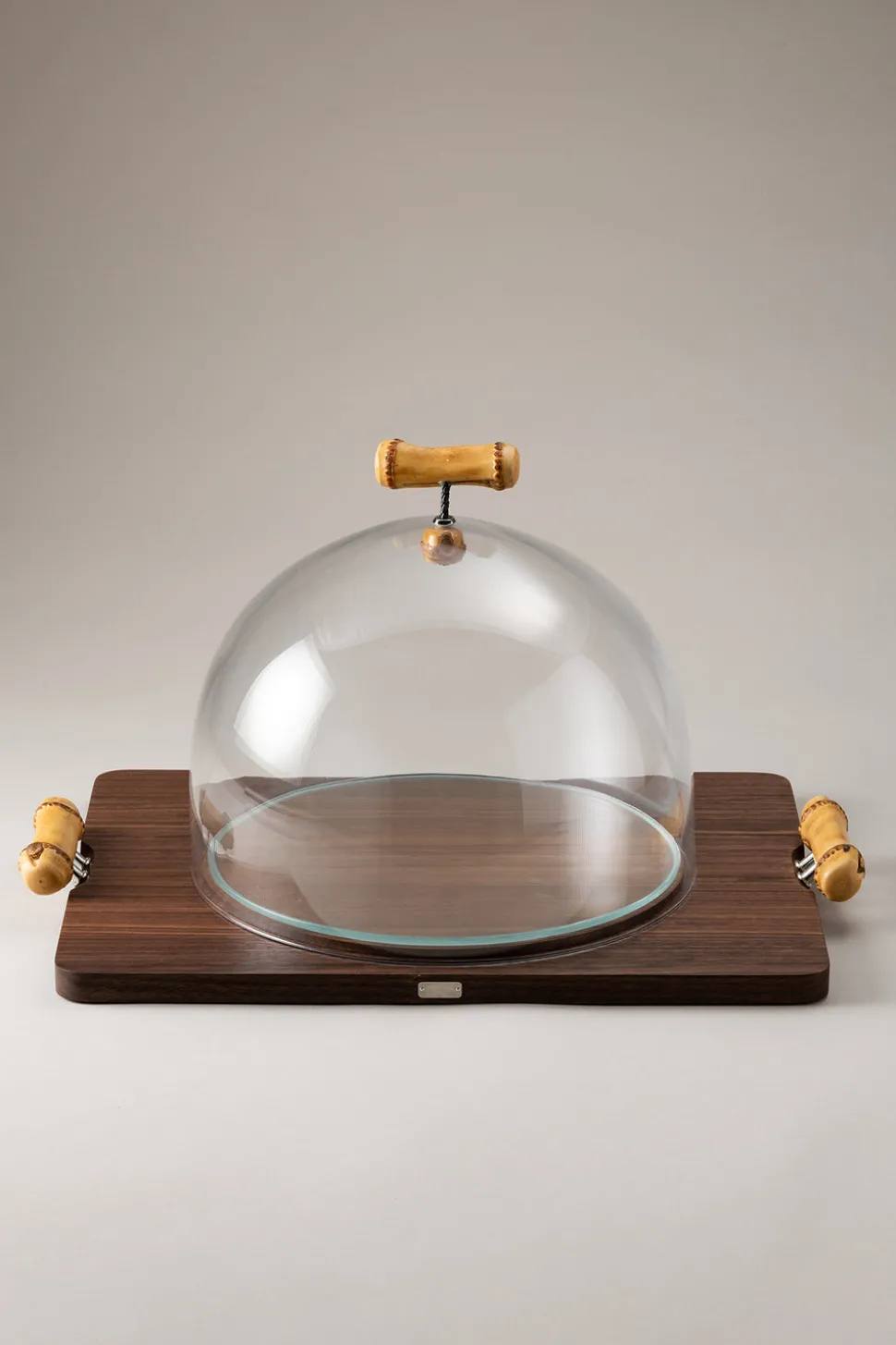 Bamboo root Cheese cutting board with dome