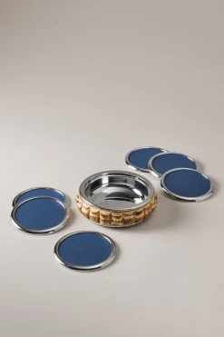 Bamboo root Coaster set