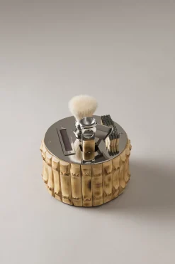 Bamboo root Cylindrical cigar set with V cutter