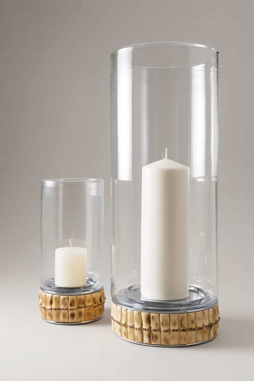 Bamboo root Flower vase/candle holder