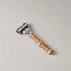 Bamboo root Fusion razor in bamboo