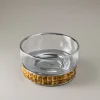 Bamboo root Ice bucket for decanter
