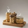 Bamboo root Large pourer set
