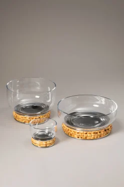 Bamboo root Large salad bowl