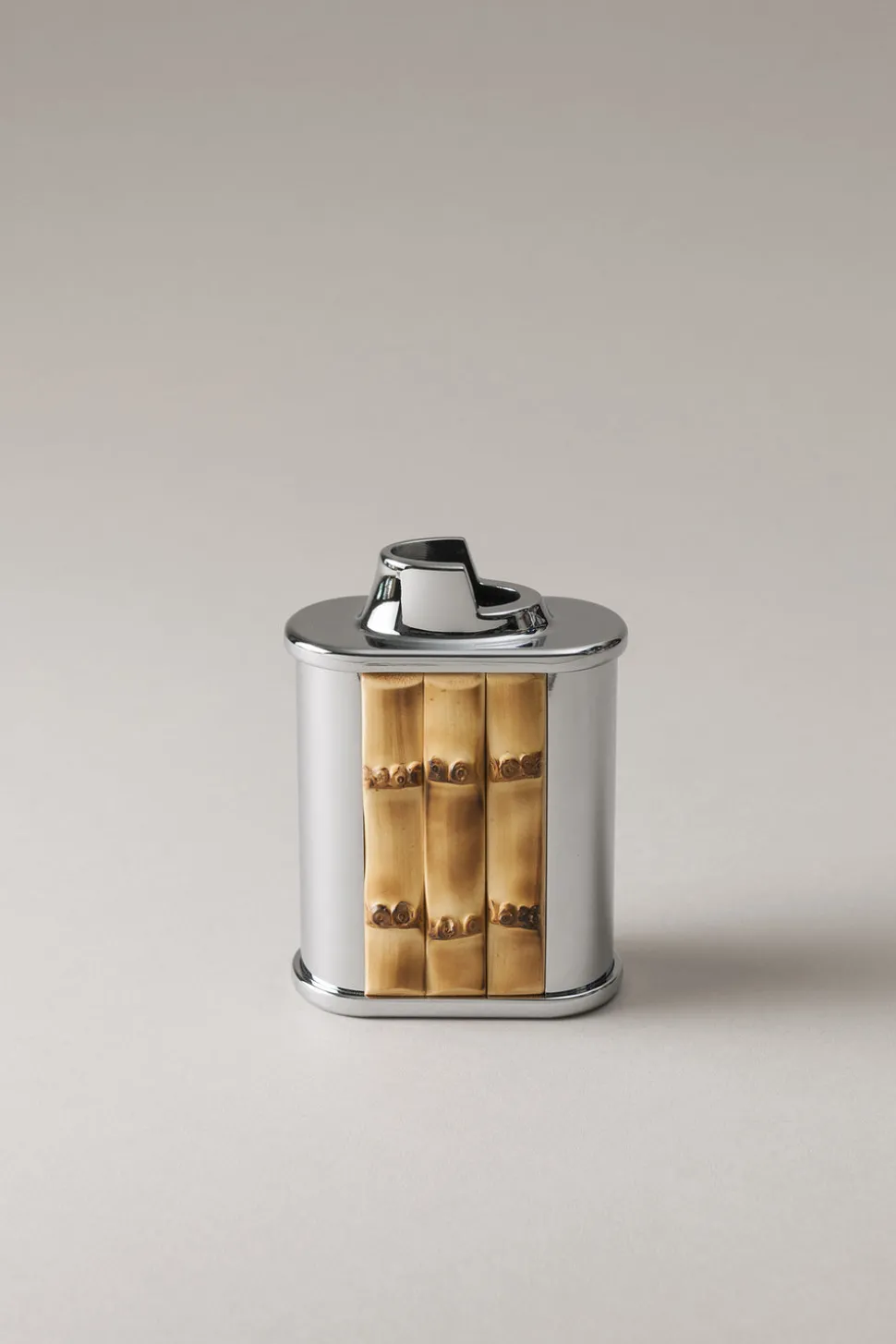 Bamboo root Oval Bic desk lighter holder