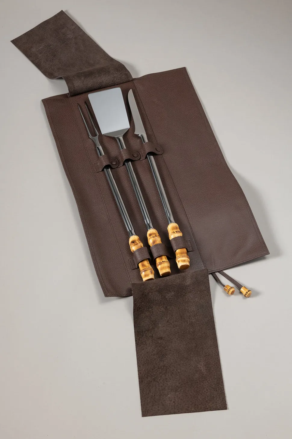Bamboo root Small BBQ set