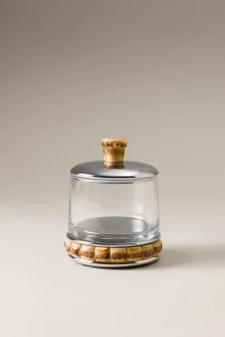 Bamboo root Small candle holder