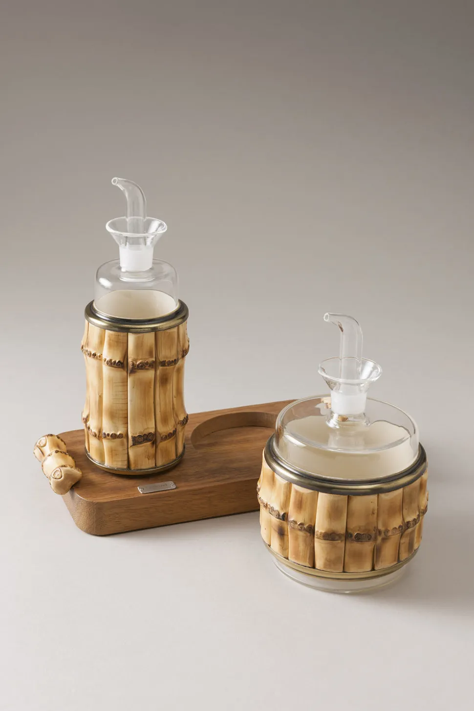Bamboo root Small pourer set