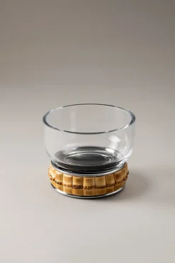 Bamboo root Small salad bowl