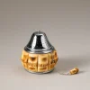 Bamboo root Tea infuser with resting plate