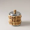 Bamboo root Toilet ear picks jar
