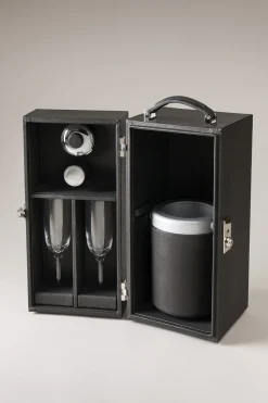 Calfskin Champagne travelling box
