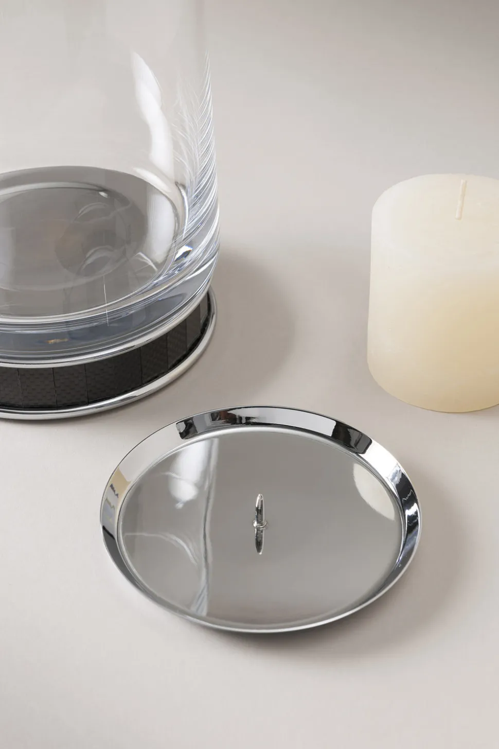 Carbon fiber Large candle holder