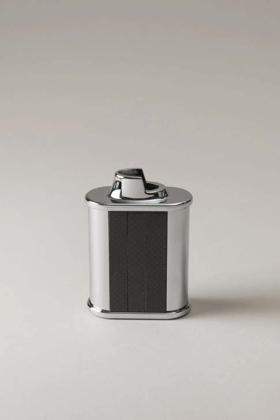Carbon fiber Oval Bic desk lighter holder