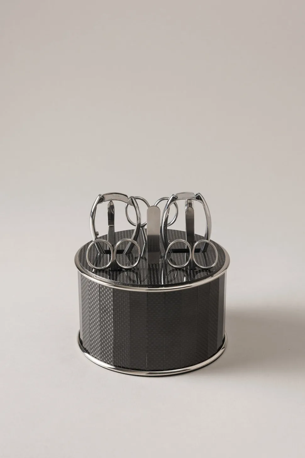 Carbon fiber Toilet manicure set carbon fiber top