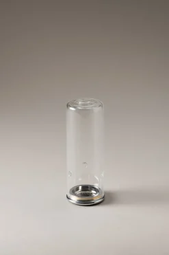 Chrome plated brass Cylindrical brush holder