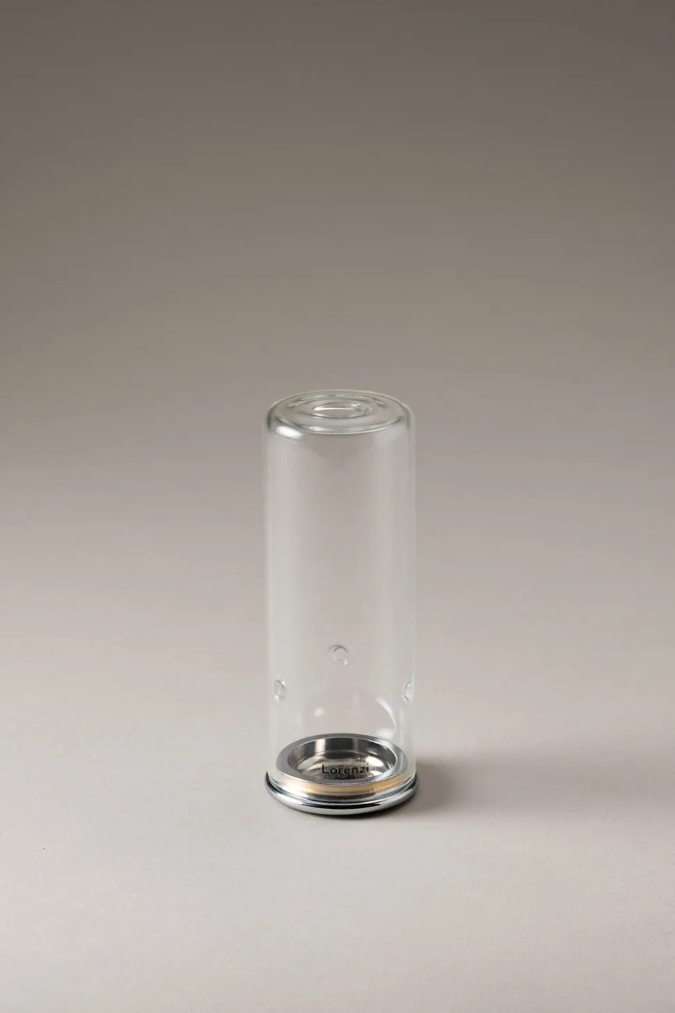 Chrome plated brass Cylindrical brush holder