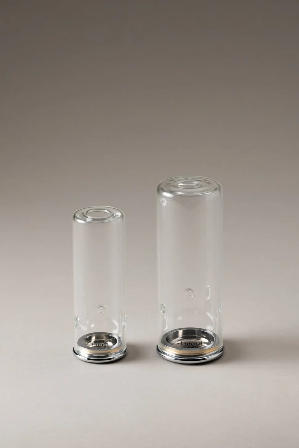 Chrome plated brass Cylindrical brush holder