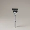 Chrome plated brass Large Fusion rotating razor