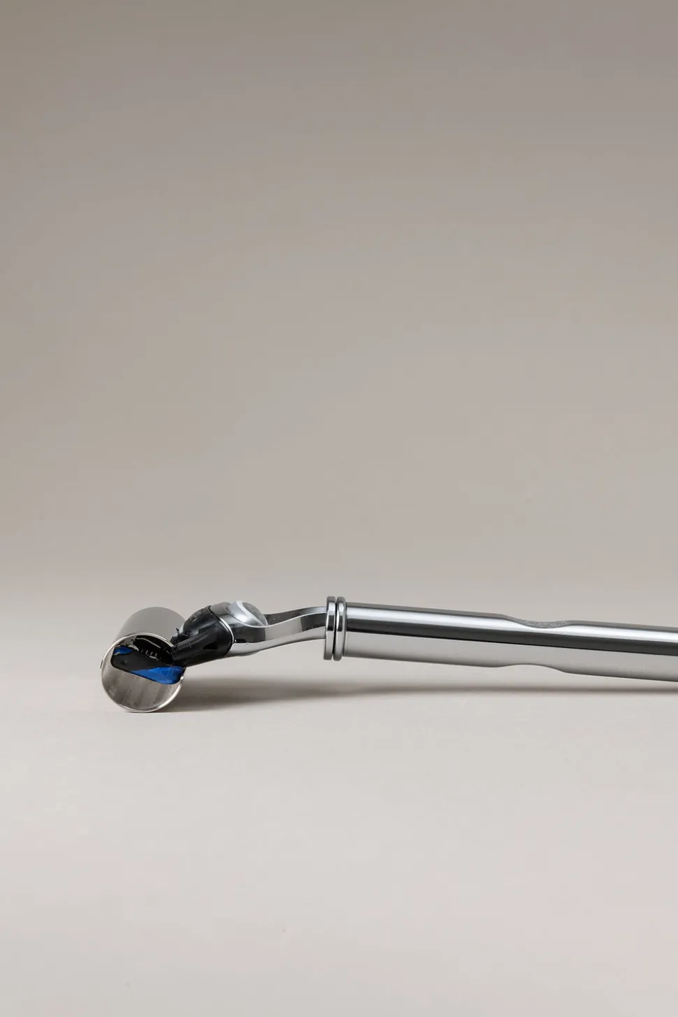 Chrome plated brass Large Fusion rotating razor