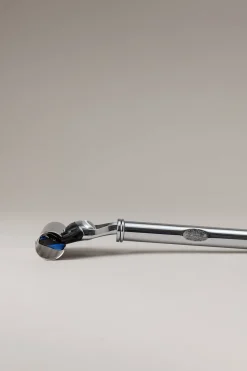 Chrome plated brass Large Fusion rotating razor