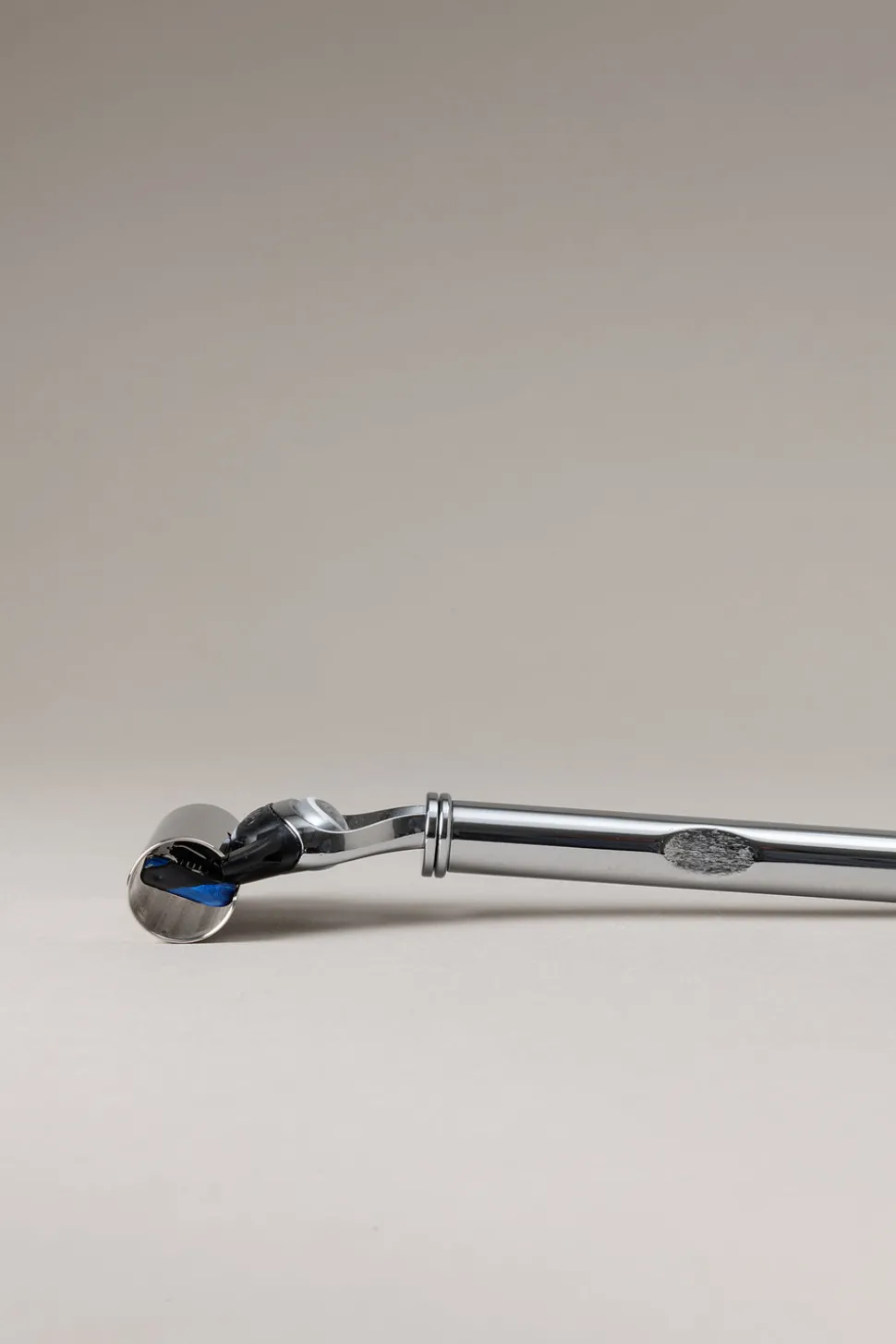 Chrome plated brass Large Fusion rotating razor
