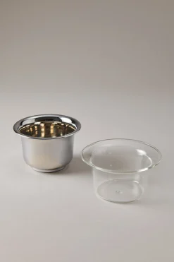 Chrome plated brass Shaving mug