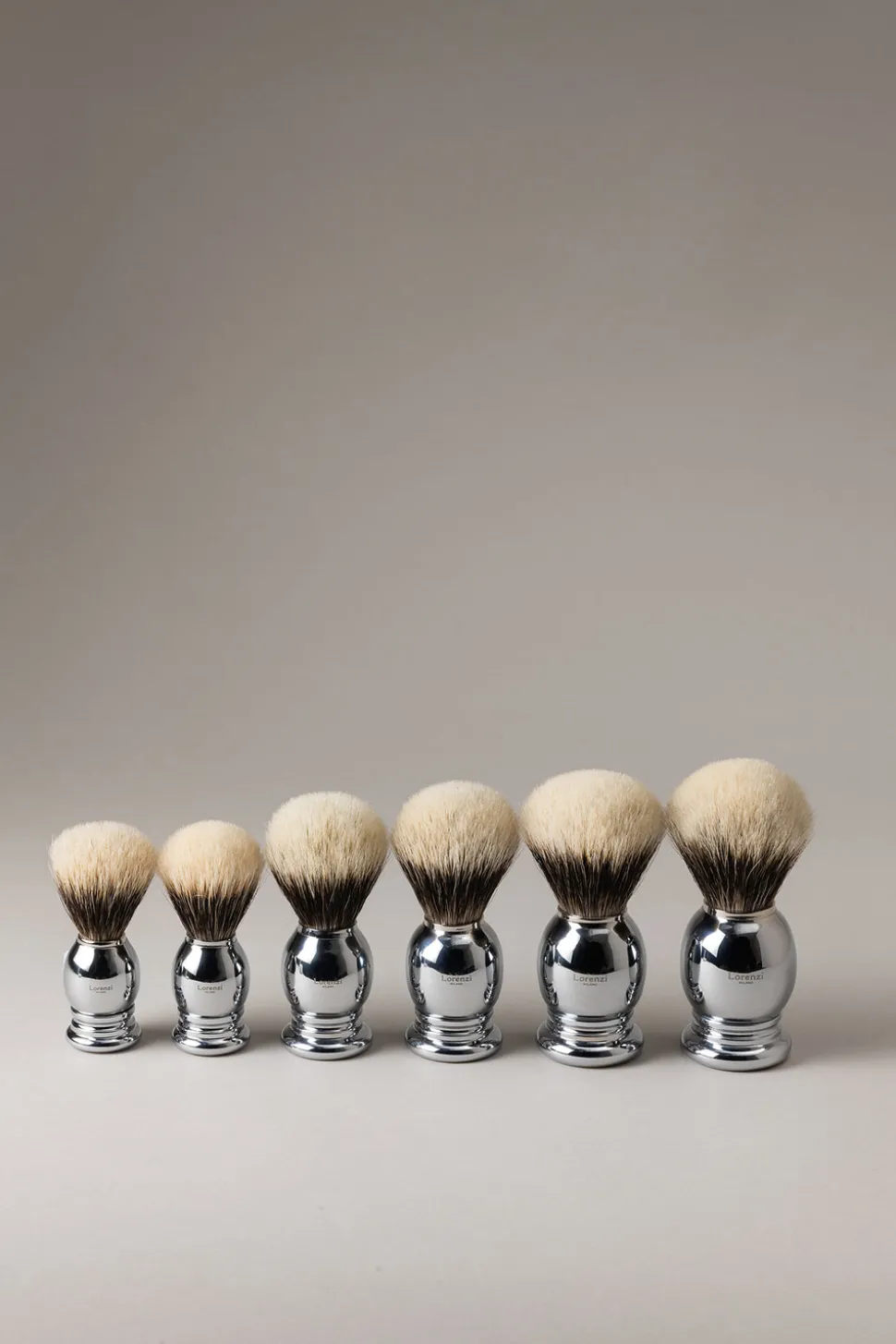 Chrome plated brass Shaving brush Chromed brass