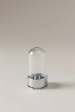 Chrome plated brass Travel toothbrush holder