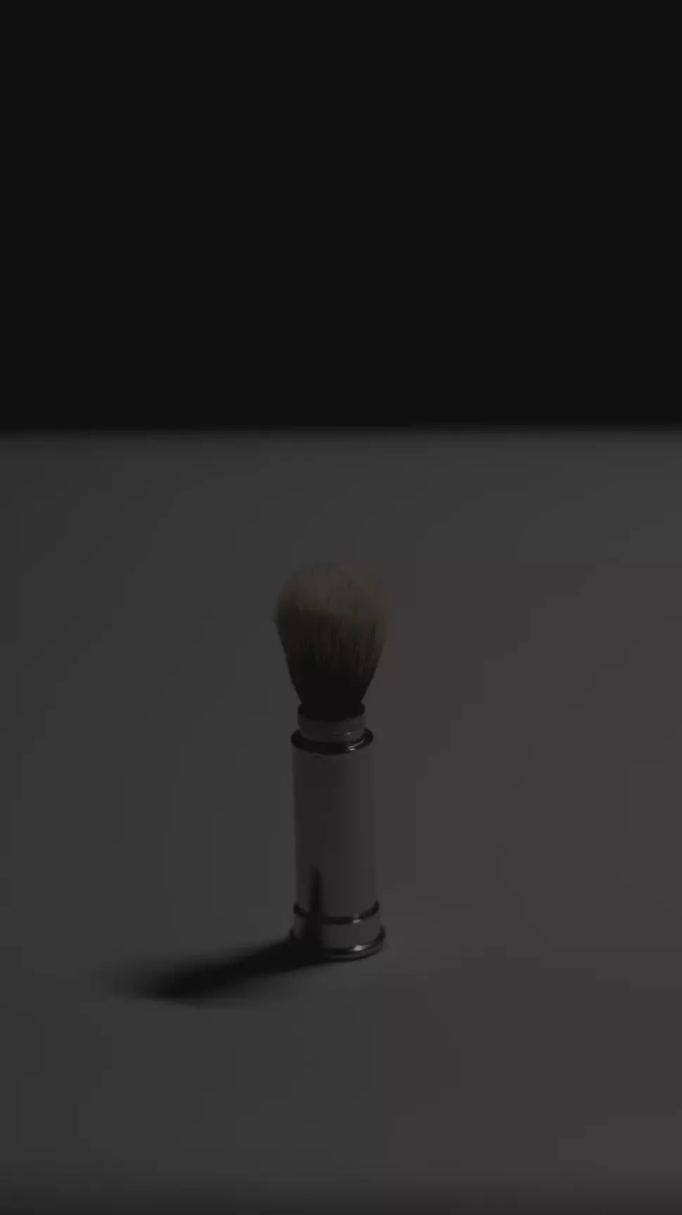 Chrome plated brass Traveling shaving brush