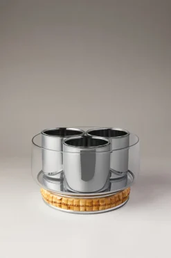 Ice cream server in bamboo