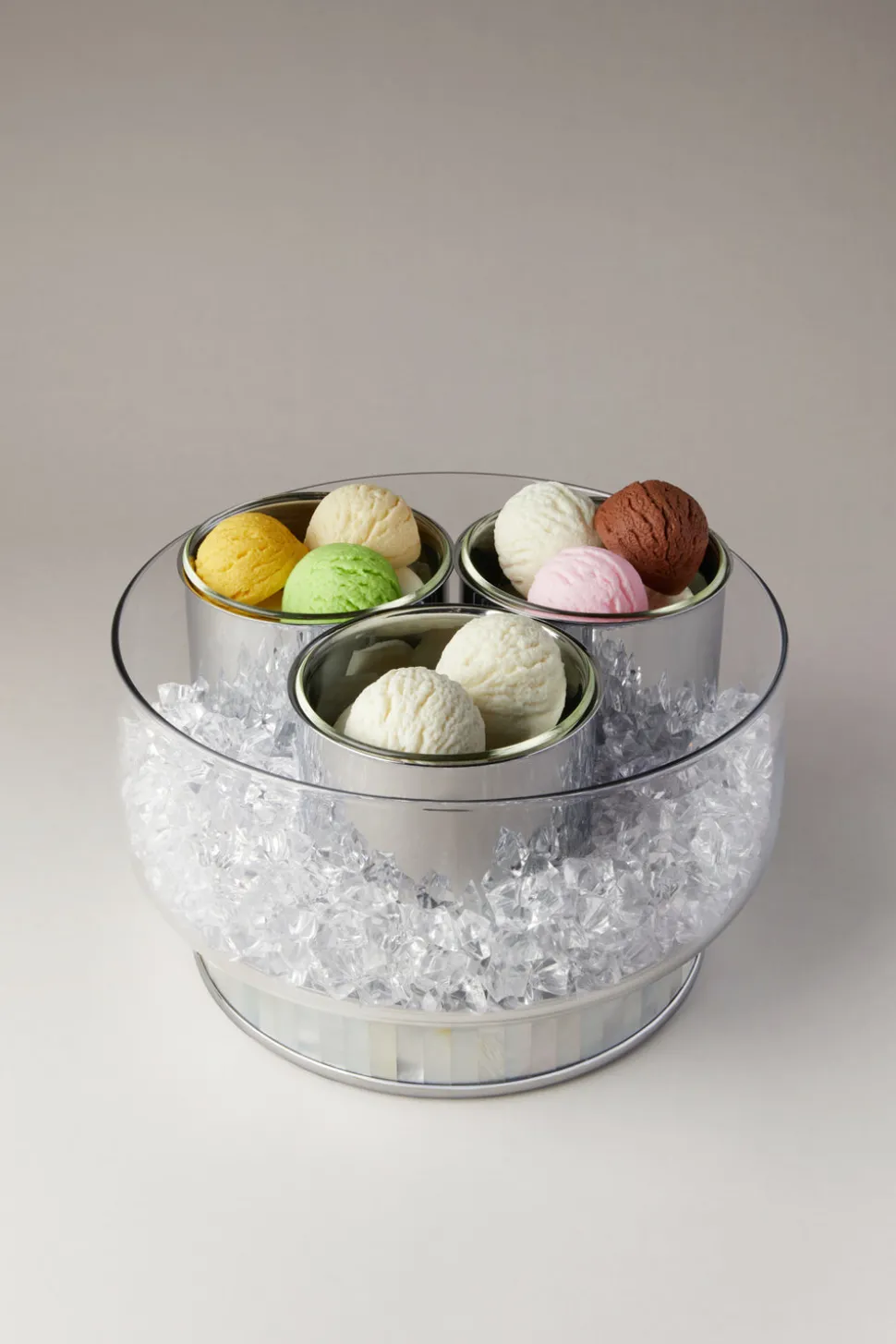 Ice cream server in mother of pearl