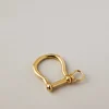 18kts. gold Anchor shackle key ring