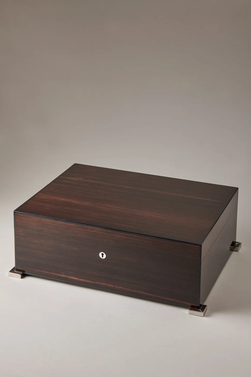 Makassar ebony Large cigar humidor box