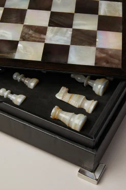 Mother of pearl Chess set
