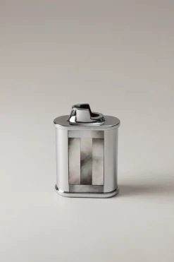 Mother of pearl Oval Bic desk lighter holder