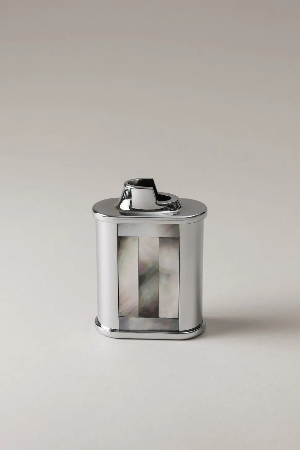 Mother of pearl Oval Bic desk lighter holder