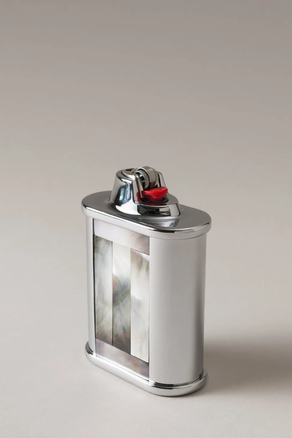 Mother of pearl Oval Bic desk lighter holder