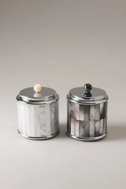 Mother of pearl Toilet ear picks jar