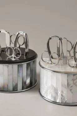 Mother of pearl Toilet manicure set mother of pearl top