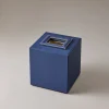 Nautical leather Cube tissue box