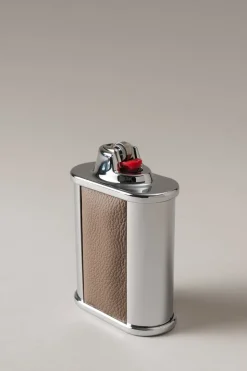 Nautical leather Oval Bic desk lighter holder
