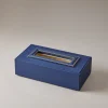 Nautical leather Rectangular tissue box