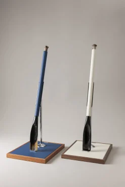 Nautical leather Shoehorn with stand
