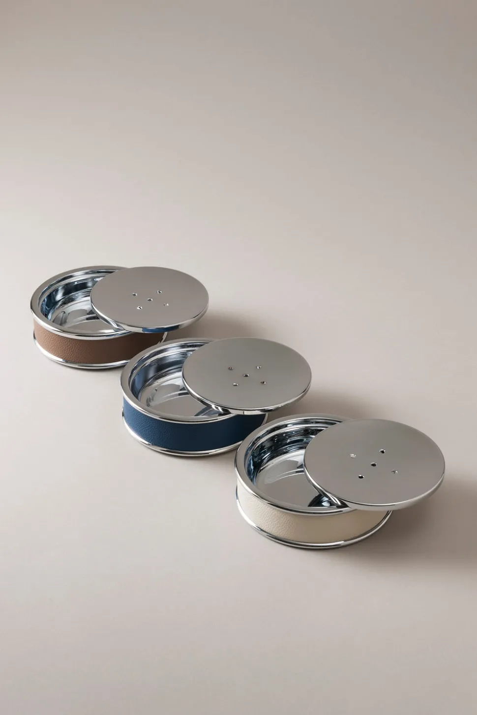 Nautical leather Toilet soap tray