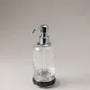 Oryx Glass soap dispenser with natural material base