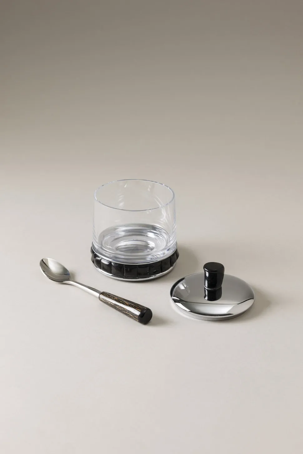 Oryx Jelly or cheese jar with spoon