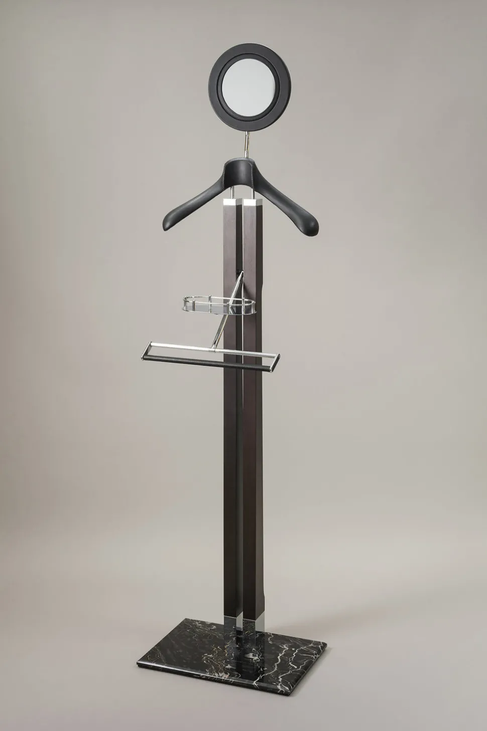 Portoro marble Bathroom valet with mirror and plain shoulders